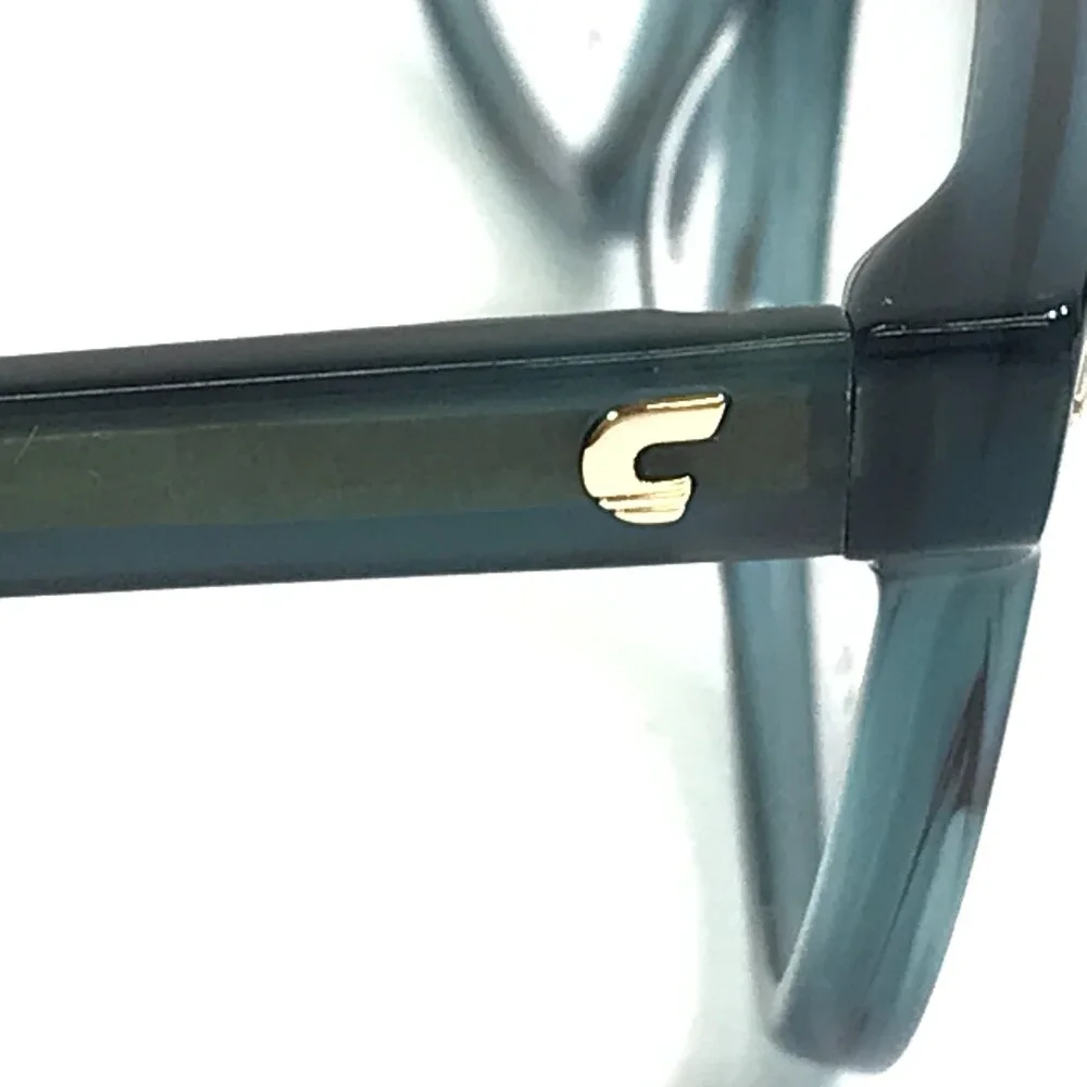 Carrera Eyeglasses Frames 3008 6AK Shiny Green Horn Cat Eye Full Rim 53-14-140